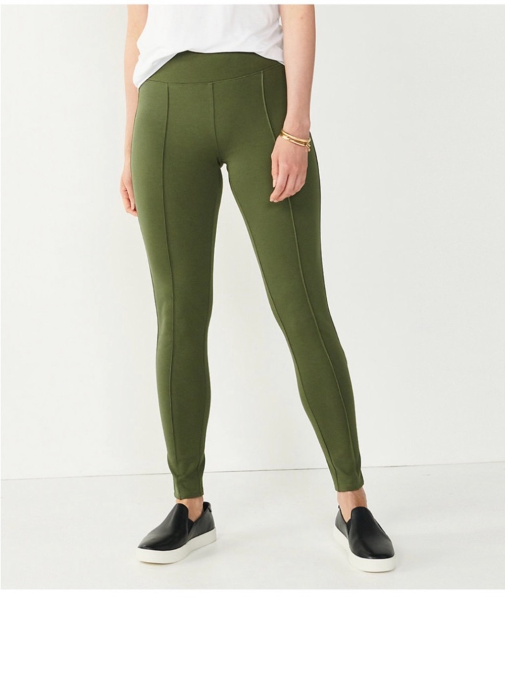 Nine West Olive High-Waist Leggings